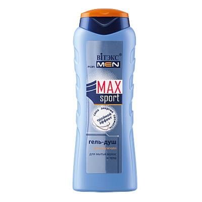 ГЕЛЬ-ДУШ для мытья волос и тела « FOR MEN MAX Sport»  