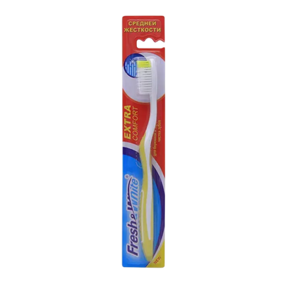 Зубная щетка «Fresh&White» Extra comfort средней жесткости