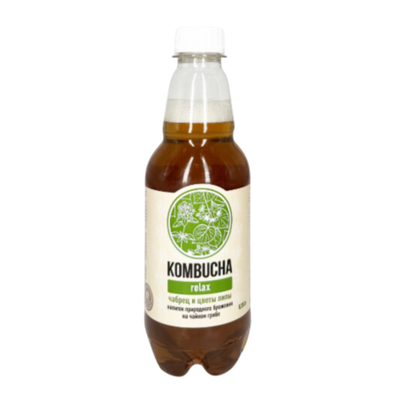 Напиток "KOMBUCHA-RELAX" с цветами липы и чабрецом