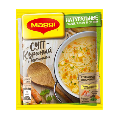 Суп «Maggi» куриный с вермишелью 