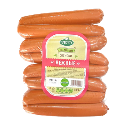 Сосиски  «Нежные»«Vego» в/с