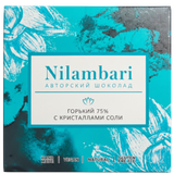 Шоколад «Nilambari» горький 75% с кристаллами соли