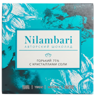Шоколад «Nilambari» горький 75% с кристаллами соли - Vegetus на Кальварийской