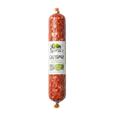 Продукт растительный Колбаса полукопченая «Салями» «Dr. Grün»