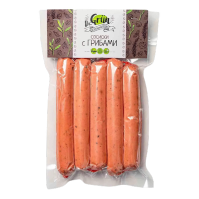 Продукт растительный Сосиски «С грибами» «Dr. Grün»