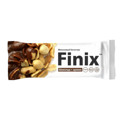 Финиковый батончик «Finix» с арахисом и шоколадом  