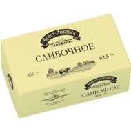 Масло сладкосливочное «Брест-литовск сливочное» 82,5% - Мир Продуктов №3