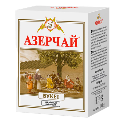 Чай черный байховый «Азерчай» Букет крупнолистовой