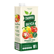 Сок «Овощной МИКС» с мякотью и  солью «Гамма вкуса» - Vegetus на Партизанском