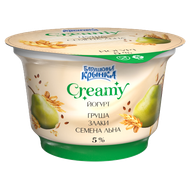 Йогурт «Creamy» груша-злаки-семена льна  - Мир Продуктов №3