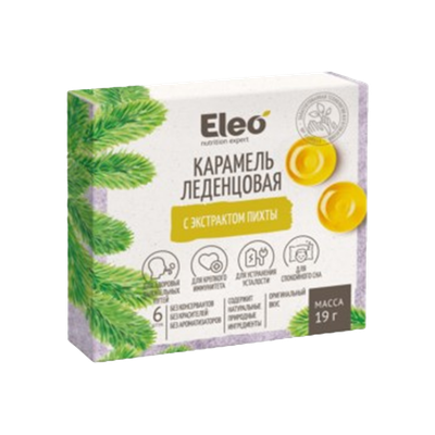 Карамель леденцовая с экстрактом пихты  «Eleo»