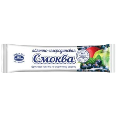 Смоква фруктовая пастила яблочно-смородиновая «Эко Пастила»