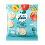 Мини-хлебцы «ФрутоНяня» рисовые с яблокоми персиком