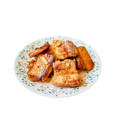 Грудинка в маринаде жареная