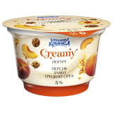 Йогурт «Creamy» персик-злаки-грецкий орех