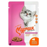 Корм для котов «Мурчик» мясное ассорти в соусе 
