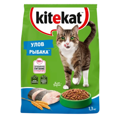 Корм для кошек «Kitekat» улов рыбака