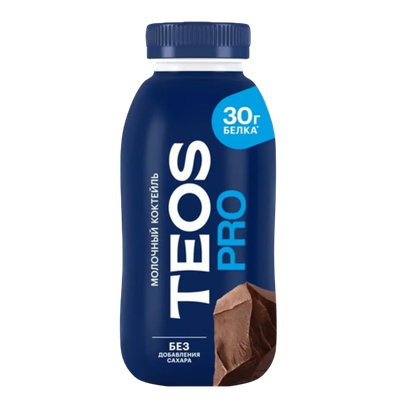 Молочный коктейль «Teos pro» обезжиренный молочный шоколад