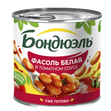 Фасоль белая «Бондюэль» в томатном соусе