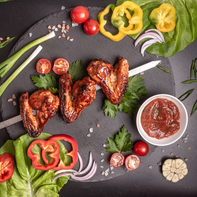 Шашлык из куриных крылышек
