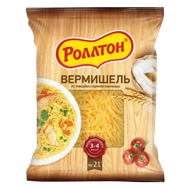 Макаронные изделия «Роллтон» вермишель высший сорт группа А  - Мир Продуктов №3