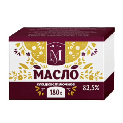 Масло сладкосливочное «Мозырские молочные продукты» 82,5%