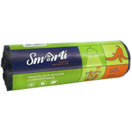 Мешки для мусора «Smarti» суперпрочные 60л/20шт - Мир Продуктов №4