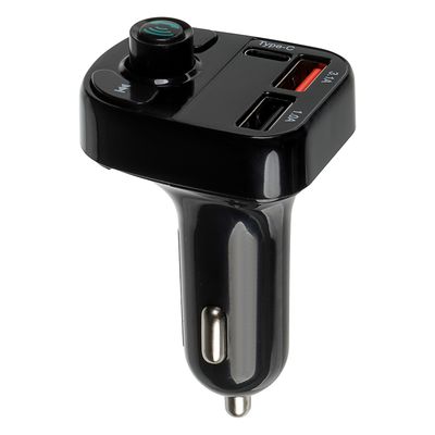 Трансмиттер FM NG  беспроводное BT соединение, USB-A, USB-C, быстрая зарядка QC, PD