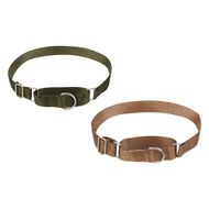 Ошейник для животных тм VETTA, нейлон, хаки/беж, обхват шеи 45-60см  - Галамарт