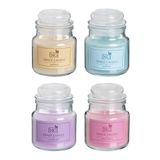 NEW GALAXY Cвеча ароматизированная Grace Candle 80 гр. ваниль, хлопок, лаванда, красные фрукты 