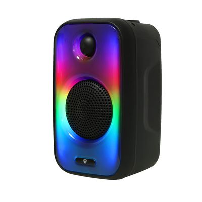 Колонка беспроводная BY VibeBox, 8 Вт,подсветка,2000мАч,USB,EQ,microSD,ВШГ 26x16x14см, черный 