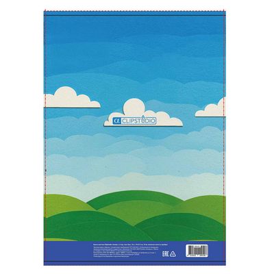 Бумага цветная ClipStudio "Альфа", А4, двухстор., мел. бум, 10л., 10цв