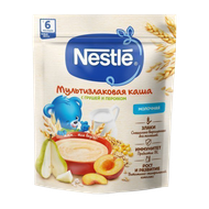 Каша молочная «Nestle» мультизлаковая с грушей и персиком с 6 месяцев - Мир Продуктов №4