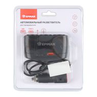 Разветвитель прикуривателя ЕРМАК 3 выхода +1 USB, 60 W, 2.1А,12/24В - Галамарт