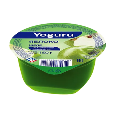 Желе из молочной сывортки «Yoguru» аромат яблока