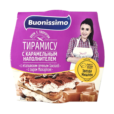 Крем творожный «Тирамису» с карамелью и печеньем