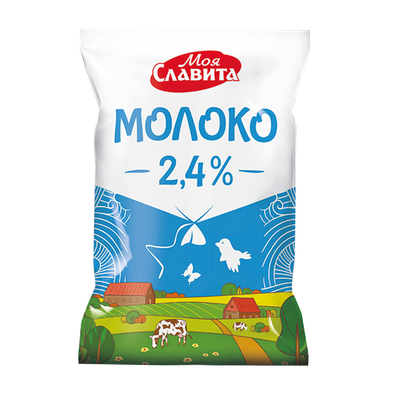 Молоко питьевое «Моя Славита» 2,4% пастеризованное