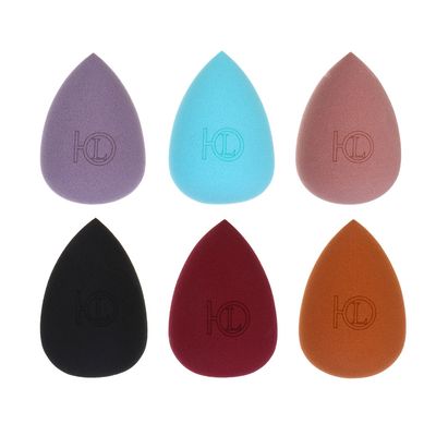 Спонж для нанесения тональной основы «ЮНИLOOK»  4,5x3/3,5см, 3-6 цветов