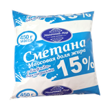Сметана «Молочный мир» 15% с бифидо-бактериями