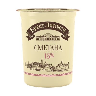 Сметана «Брест-Литовск» 15%