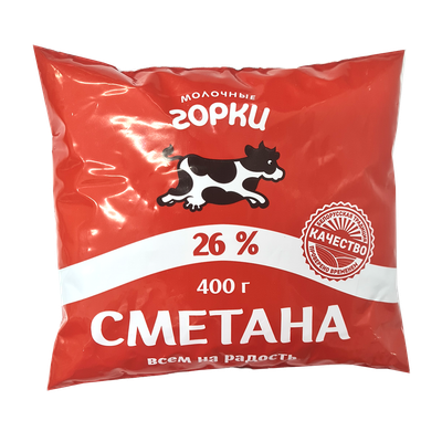 Сметана «Молочные горки» 26%