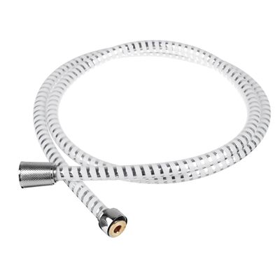 RAIN Шланг для душа 150см, 1/2"(Имп)-1/2"(Имп), ПВХ, латунь, антитвист, серебристо-белый 
