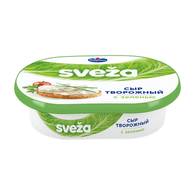 Сыр творожный «Sveza» 60% с зеленью