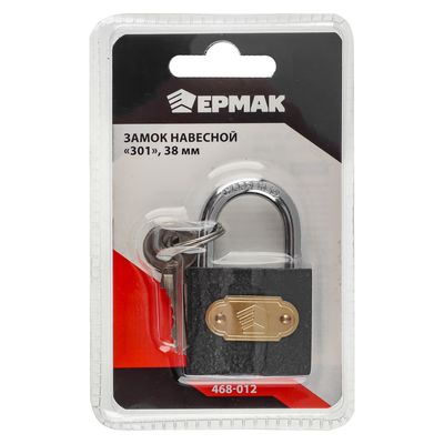 Замок навесной 38мм "301" ЕРМАК 