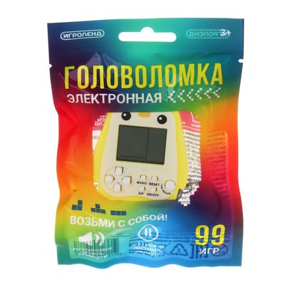 Головоломка электронная ИГРОЛЕНД  6 дизайнов