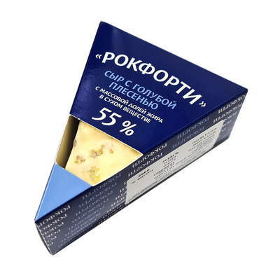 Сыр твердый «Рокфорти» 55% с голубой плесенью