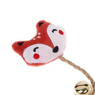 Игрушка для кошек тм VETTA, лисичка с пером, п/э, 25см 