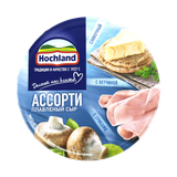 Сыр плавленый «Hochland» 50% ассорти с грибами и ветчиной