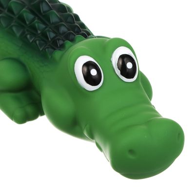 Игрушка для собак тм VETTA, с пищалкой, крокодил, винил, 32см 