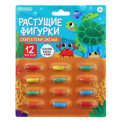 Растущие фигурки ИГРОЛЕНД 15х23см, 4 дизайна